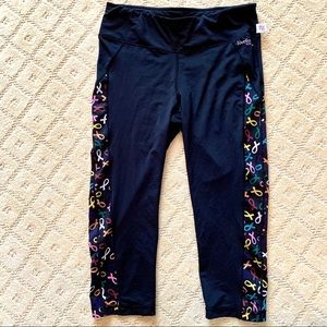 MCCC Sportswear Live For Life‎ Breast Cancer Awareness Workout Capris M